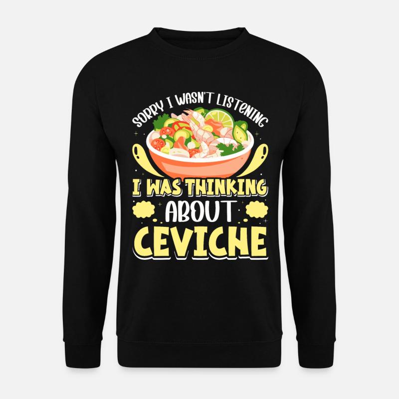 Seafood Peruvian Ceviche - Unisex Sweatshirt - black