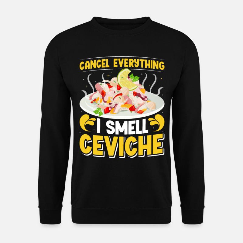 Seafood Peruvian Ceviche - Unisex Pullover - Schwarz