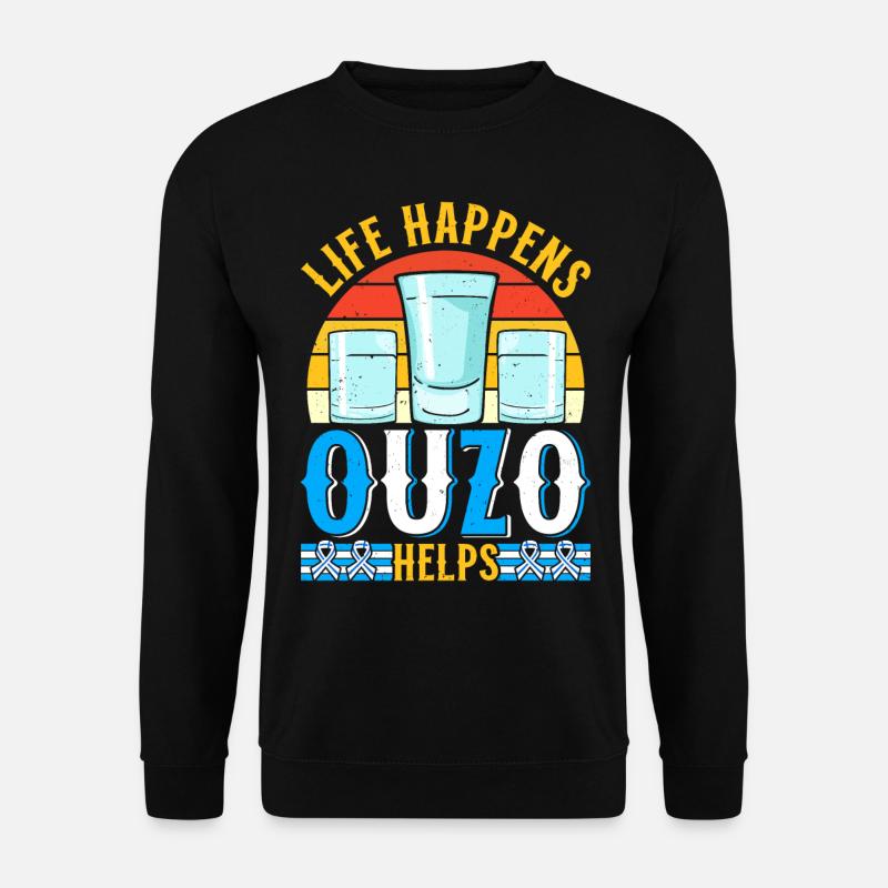 Greece Ouzo - Unisex Sweatshirt - black