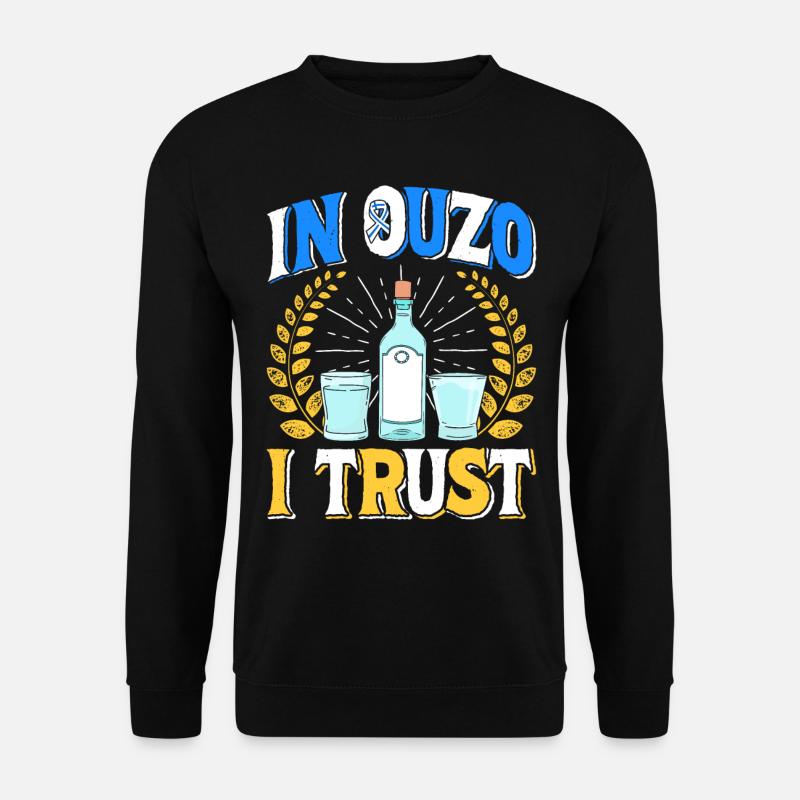 Griechenland Ouzo - Unisex Pullover - Schwarz