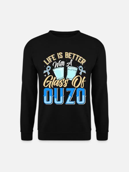 Grèce Ouzo - Sweat-shirt Unisexe - noir