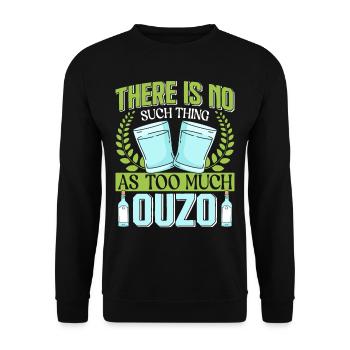 Griechenland Ouzo - Unisex Pullover - Schwarz - Vorne - Alina (178cm) & Michal (187cm)
