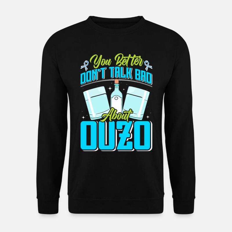 Griechenland Ouzo - Unisex Pullover - Schwarz