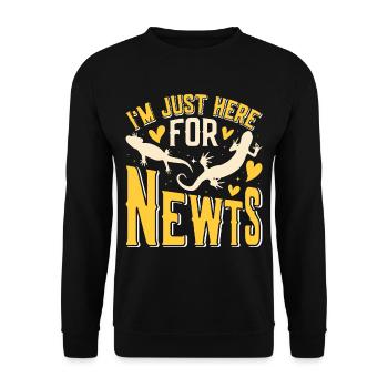 Newt - Unisex Sweatshirt - black - Front - Alina (178cm) & Michal (187cm)