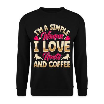 Newt - Unisex Sweatshirt - black - Front - Alina (178cm) & Michal (187cm)