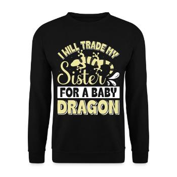 Newt - Unisex Sweatshirt - black - Front - Alina (178cm) & Michal (187cm)