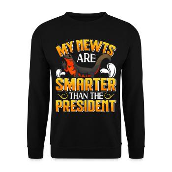 Newt - Unisex Sweatshirt - black - Front - Alina (178cm) & Michal (187cm)