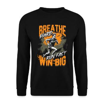 Sprint Athletics Sprint - Unisex Sweatshirt - black - Front - Alina (178cm) & Michal (187cm)
