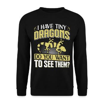 Newt - Unisex Sweatshirt - black - Front - Alina (178cm) & Michal (187cm)