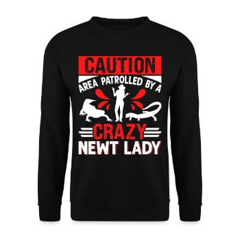 Newt - Unisex Sweatshirt - black - Front - Alina (178cm) & Michal (187cm)