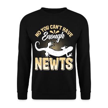 Newt - Unisex Sweatshirt - black - Front - Alina (178cm) & Michal (187cm)