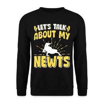 Newt - Unisex Sweatshirt - black - Front - Alina (178cm) & Michal (187cm)