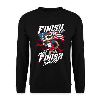 Sprint Athletics Sprint - Unisex Sweatshirt - black - Front - Alina (178cm) & Michal (187cm)