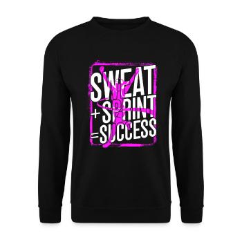 Sprint Athletics Sweat Sprint Success - Unisex Sweatshirt - black - Front - Alina (178cm) & Michal (187cm)
