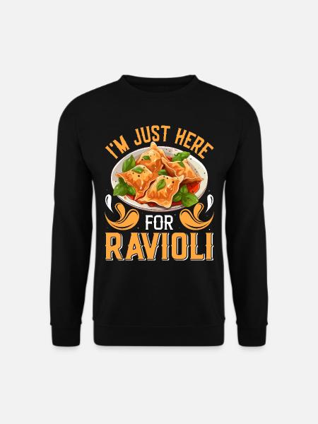Hands off my ravioli motif - Unisex Sweatshirt - black