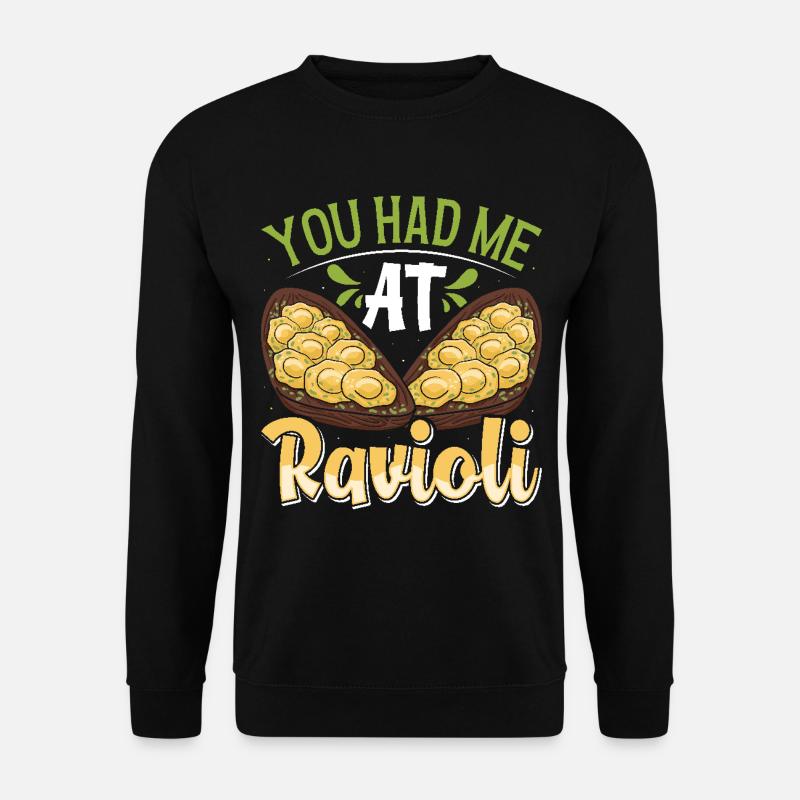 Hands off my ravioli motif - Unisex Sweatshirt - black