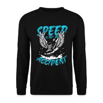Sprint Sprinten La vitesse n’est pas un accident - Sweat-shirt Unisexe - noir - Devant - Alina (178cm) & Michal (187cm)