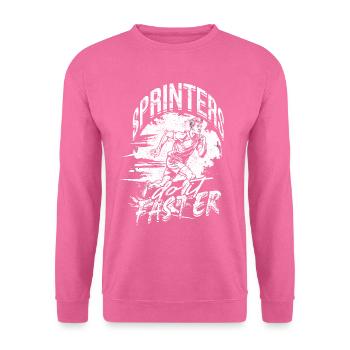 Sprint Leichtathletik Sprinters Do It Faster - Unisex Pullover - Pink - Vorne