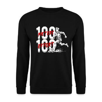 Sprint Leichtathletik Sprinten - Unisex Pullover - Schwarz - Vorne - Alina (178cm) & Michal (187cm)