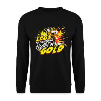Sprint Athletics Sprint Legs Of Lightning - Unisex Sweatshirt - black - Front - Alina (178cm) & Michal (187cm)