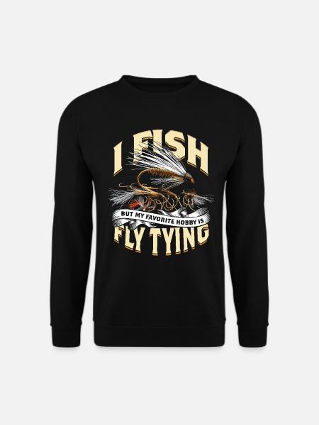 Fliegenfischen Fliegenangler - Unisex Pullover - Schwarz