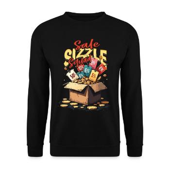 Coupons Coupons Vente Sizzle Squad - Sweat-shirt Unisexe - noir - Devant - Alina (178cm) & Michal (187cm)