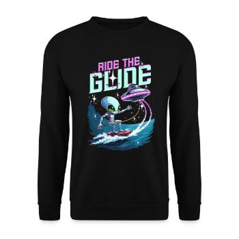 Wakeboarding Wakeboard Wakeboarder Ride The Glide - Sweat-shirt Unisexe - noir - Devant - Alina (178cm) & Michal (187cm)