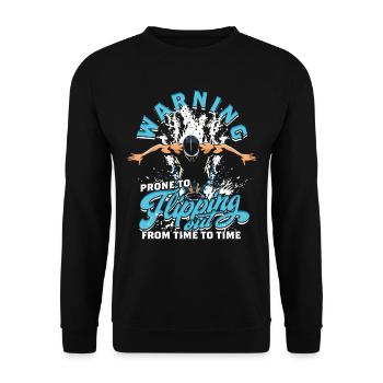 Plongée sur tremplin sujette au retournement - Sweat-shirt Unisexe - noir - Devant - Alina (178cm) & Michal (187cm)