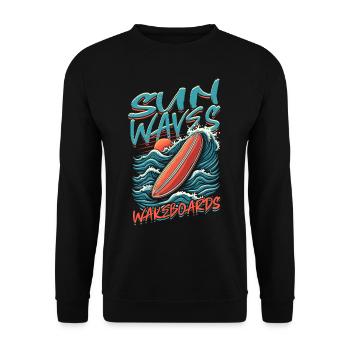 Wakeboarding Wakeboard Wakeboarder - Sweat-shirt Unisexe - noir - Devant - Alina (178cm) & Michal (187cm)