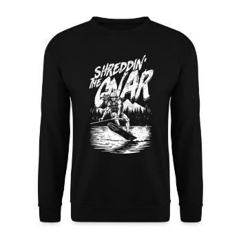 Wakeboarding Wakeboard Wakeboarder - Unisex Sweatshirt - black - Front - Alina (178cm) & Michal (187cm)