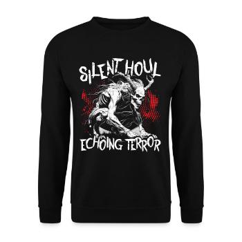 Wendigo Kryptide Cryptid - Unisex Pullover - Schwarz - Vorne - Alina (178cm) & Michal (187cm)