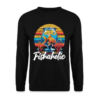 Aquarium Aquatics - Unisex Sweatshirt - black - Front - Alina (178cm) & Michal (187cm)