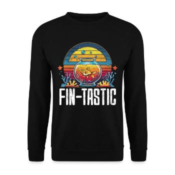 Aquarium Aquaristik - Unisex Pullover - Schwarz - Vorne - Alina (178cm) & Michal (187cm)