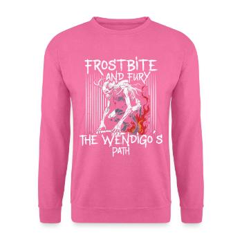 Wendigo Kryptide Cryptid - Unisex Pullover - Pink - Vorne