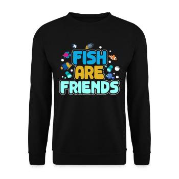 Aquarium Aquaristik - Unisex Pullover - Schwarz - Vorne - Alina (178cm) & Michal (187cm)