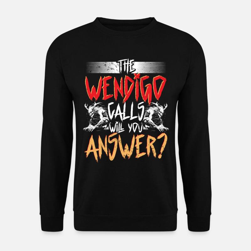 Wendigo Kryptide Cryptid - Unisex Sweatshirt - black
