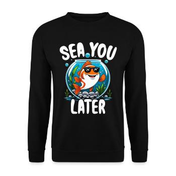 Aquarium Aquaristik - Unisex Pullover - Schwarz - Vorne - Alina (178cm) & Michal (187cm)
