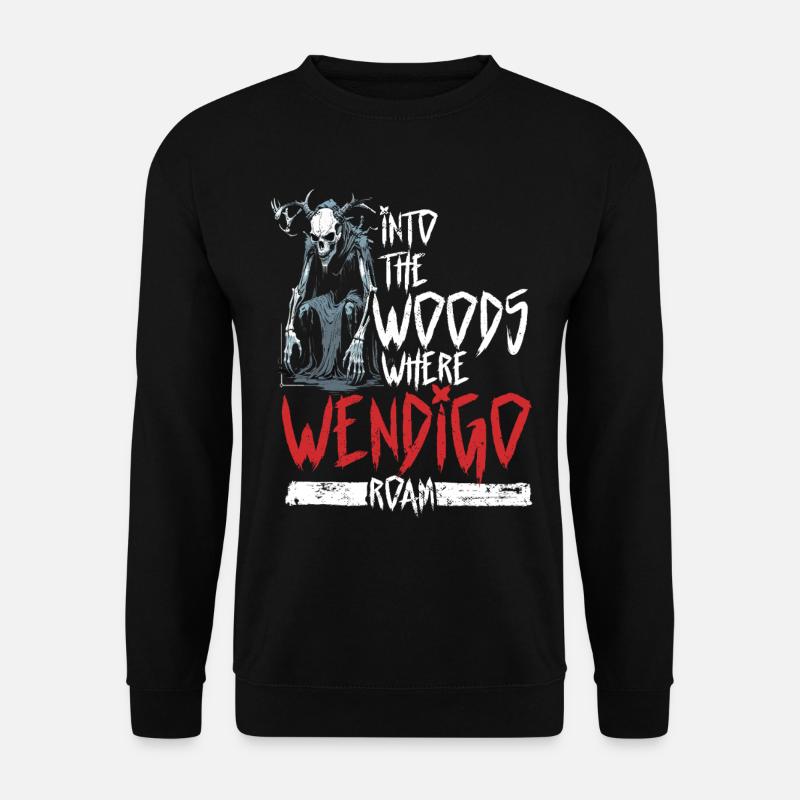 Wendigo Kryptide Cryptid - Unisex Pullover - Schwarz