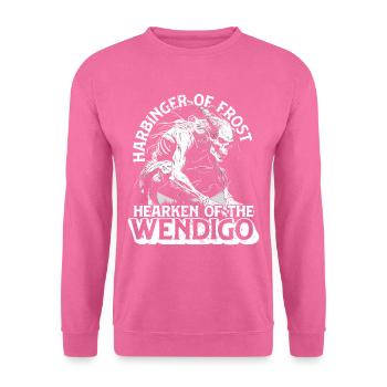 Wendigo Kryptide Cryptid - Unisex Sweatshirt - pink - Front