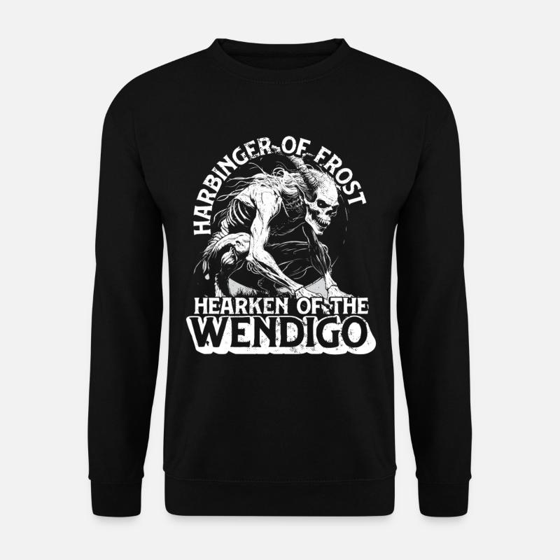 Wendigo Kryptide Cryptid - Unisex Sweatshirt - black