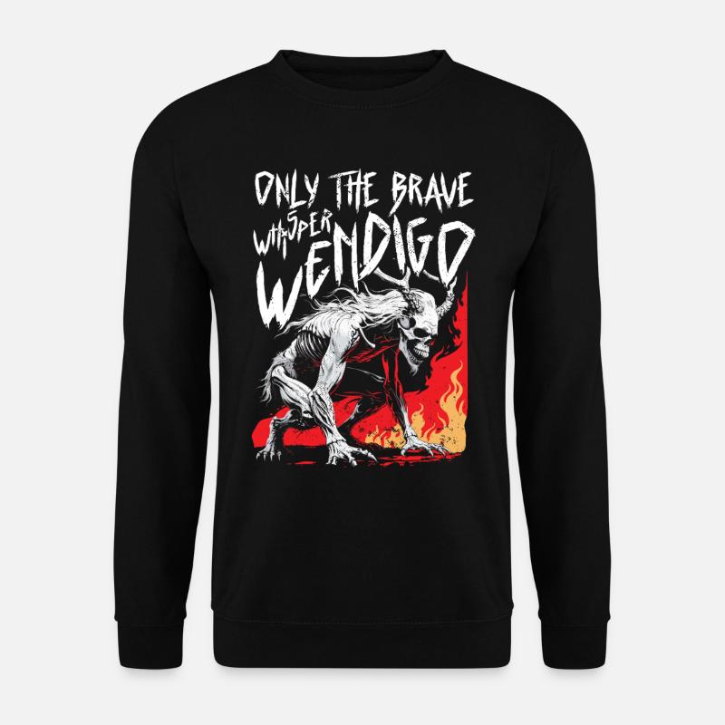 Wendigo Kryptide Cryptid - Unisex Sweatshirt - black