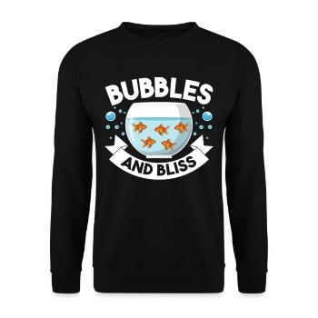 Aquarium Aquaristik - Unisex Pullover - Schwarz - Vorne - Alina (178cm) & Michal (187cm)
