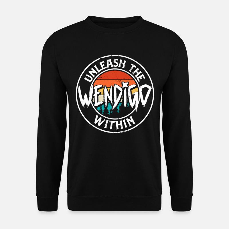 Wendigo Kryptide Cryptid - Unisex Sweatshirt - black