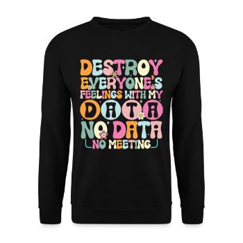 Psychologue scolaire - Sweat-shirt Unisexe - noir - Devant - Alina (178cm) & Michal (187cm)