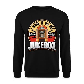 Jukebox Collectors I Have It On My Jukebox - Unisex Sweatshirt - black - Front - Alina (178cm) & Michal (187cm)