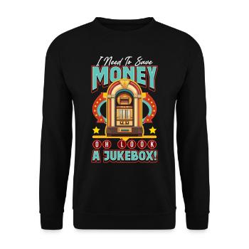 Jukebox Collector Oh Look A Jukebox ! - Sweat-shirt Unisexe - noir - Devant - Alina (178cm) & Michal (187cm)