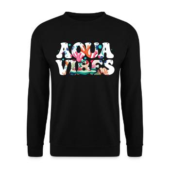 Aquarium Aquaristik - Unisex Pullover - Schwarz - Vorne - Alina (178cm) & Michal (187cm)