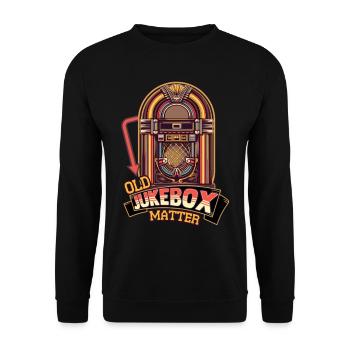 Jukebox Collector Vieux Jukebox Matter - Sweat-shirt Unisexe - noir - Devant - Alina (178cm) & Michal (187cm)