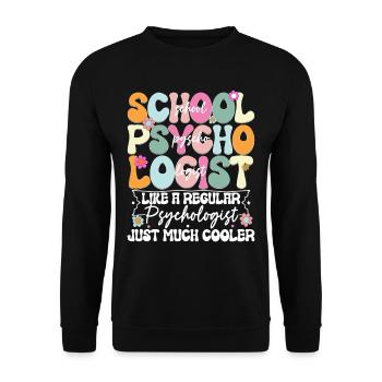 Psychologue scolaire - Sweat-shirt Unisexe - noir - Devant - Alina (178cm) & Michal (187cm)