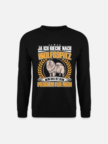 Wolfsspitz Ja ich rieche nach Keeshond - Unisex Pullover - Schwarz